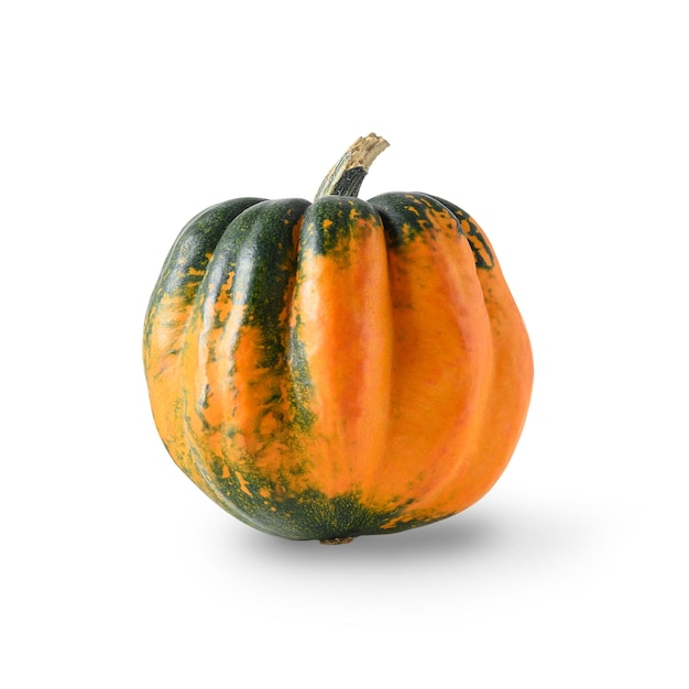 One Halloween Pumpkin isolated on white background