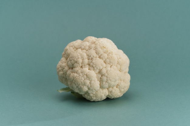 One head of cauliflower isolated