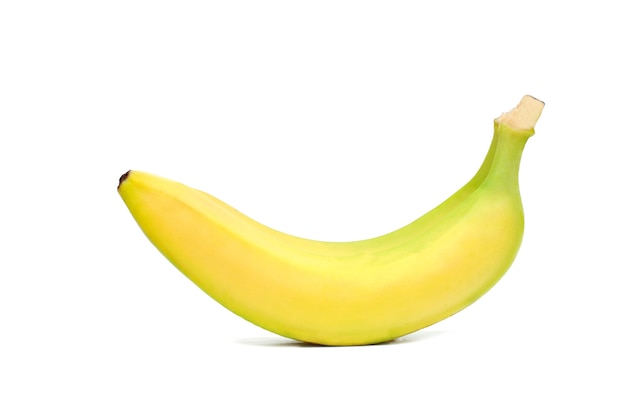 One ripe banana isolated