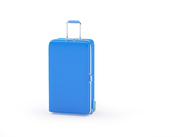 One travel suitcase