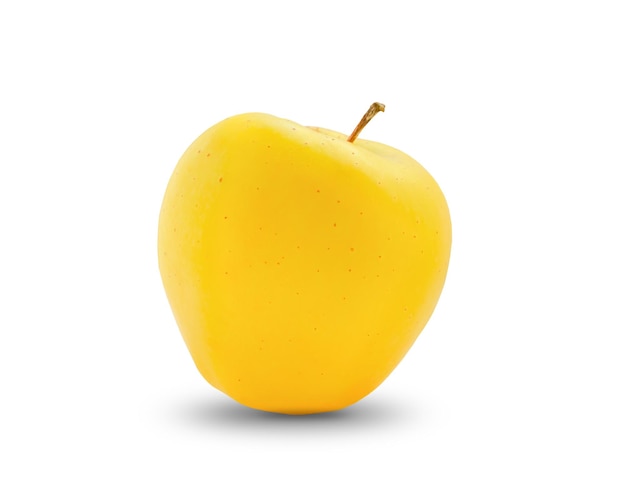 one yellow apple