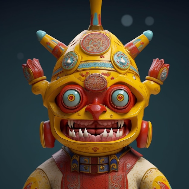 A oni mask mascot