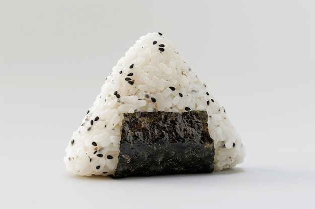 Onigiri white background isolated image generative AI