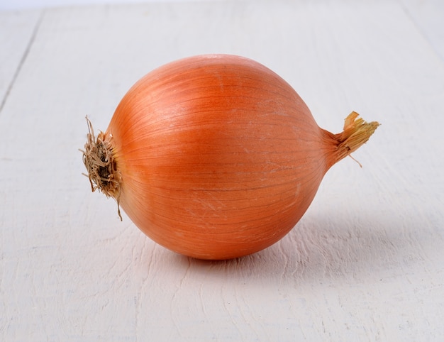 Onion on wooden