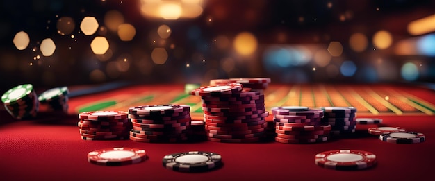 Online casino chips background