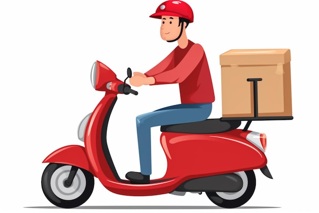 Online delivery service concept online order tracking delivery home and office generative ai