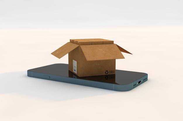 Online delivery smartphone concept