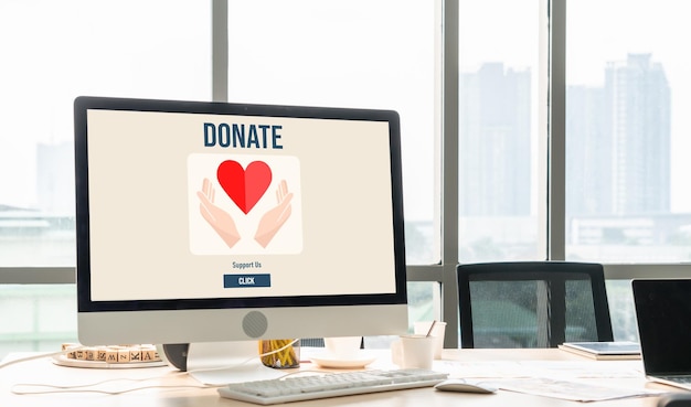 Photo online donation platform offer modish money sending system