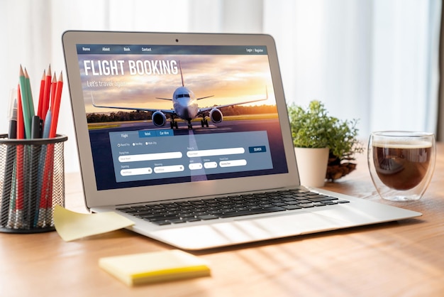 Online flight booking website provide modish reservation system