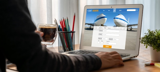 Online flight booking website provide modish reservation system