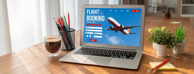 Online flight booking website provide modish reservation system