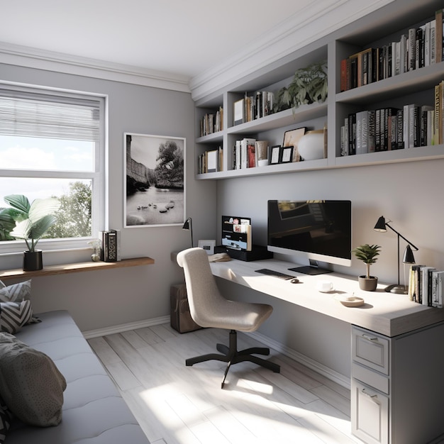 online home office online study elegant and cozy office space