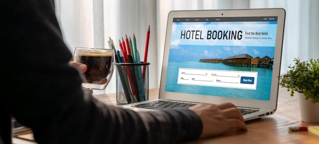 Online hotel accommodation booking website provide modish reservation system