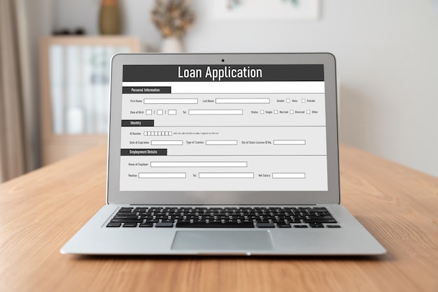 Online loan application form for modish digital information collection