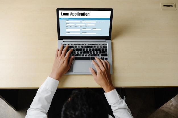 Online loan application form for modish digital information collection