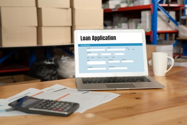 Online loan application form for modish digital information collection