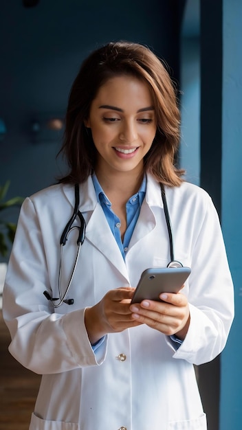 Online medical doctor and health care app on mobile phone