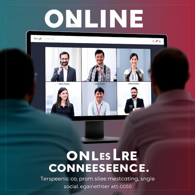 Online multiple guest speaker business live conference social media post template