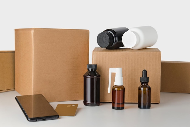 Online purchase and delivery of cosmetics and medicines