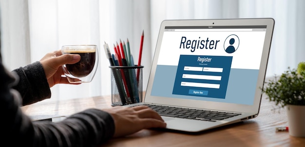 Online registration form for modish form filling