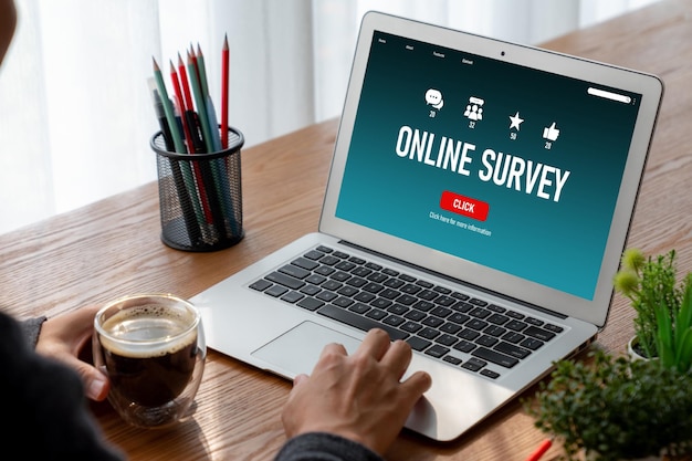 Online survey form for modish digital information collection