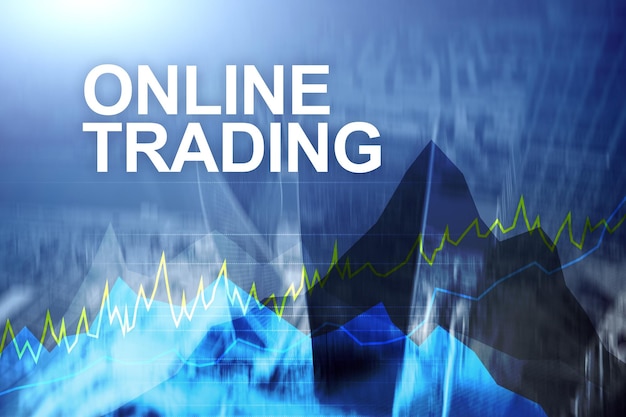 Online trading Forex Investment and financial market concept