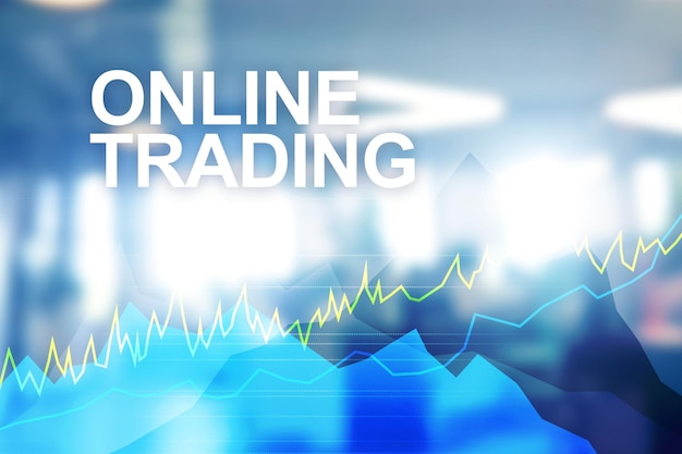 Online trading Forex Investment and financial market concept