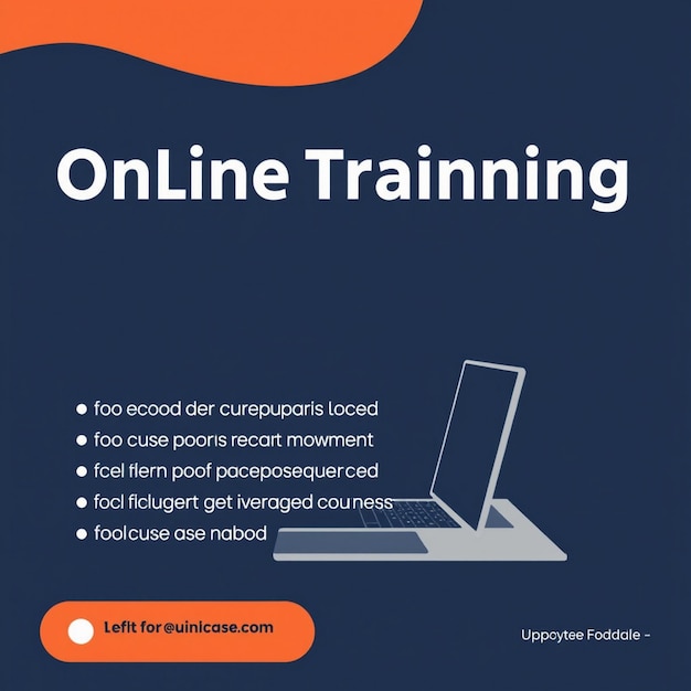 Online training session social media post template