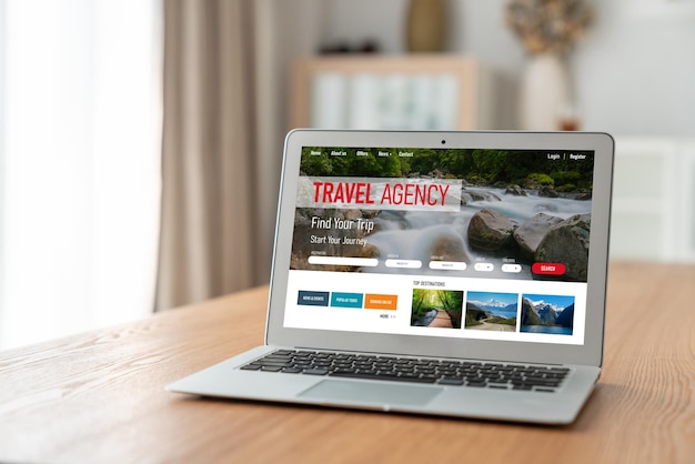 Online travel agency website for modish search and travel planning