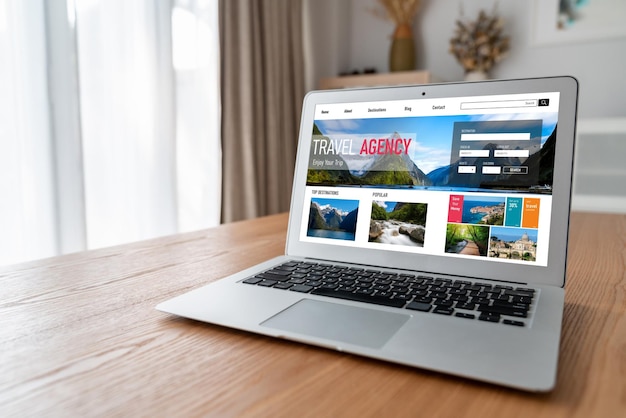 Online travel agency website for modish search and travel planning