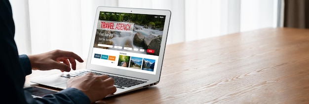 Online travel agency website for modish search and travel planning