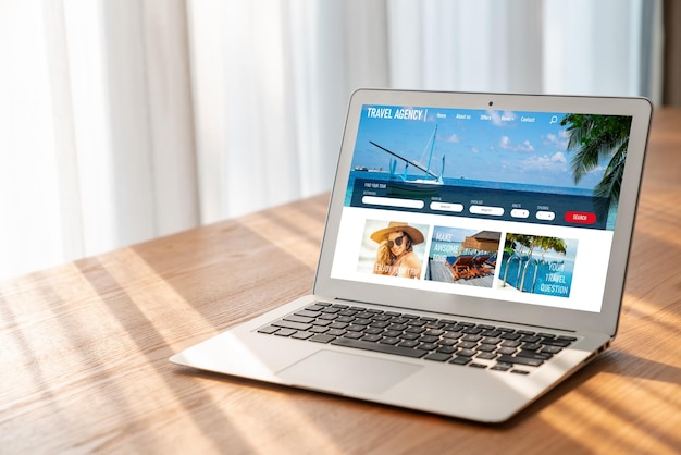 Online travel agency website for modish search and travel planning