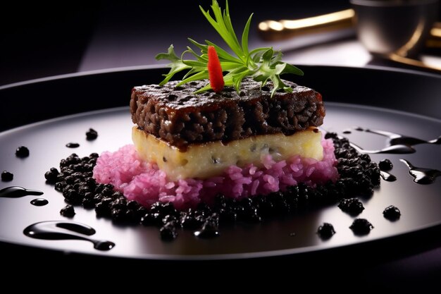 Onyx Opulence black food photo