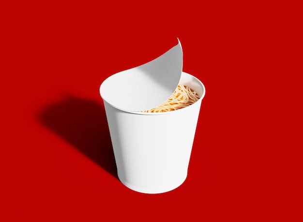 Open Instant Noodles Cup