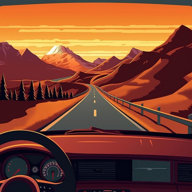 the open road illustration