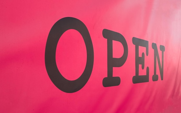 Open shop sign