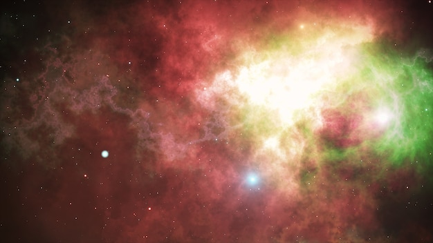 Open space, stars and nebulae in space