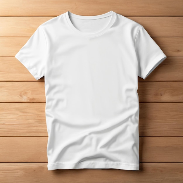 Opened white tshirt for design