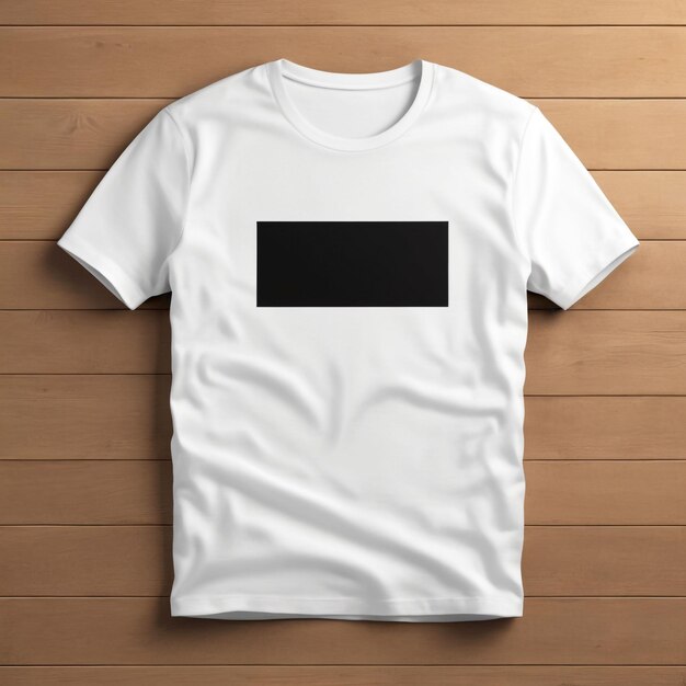 Opened white tshirt for design