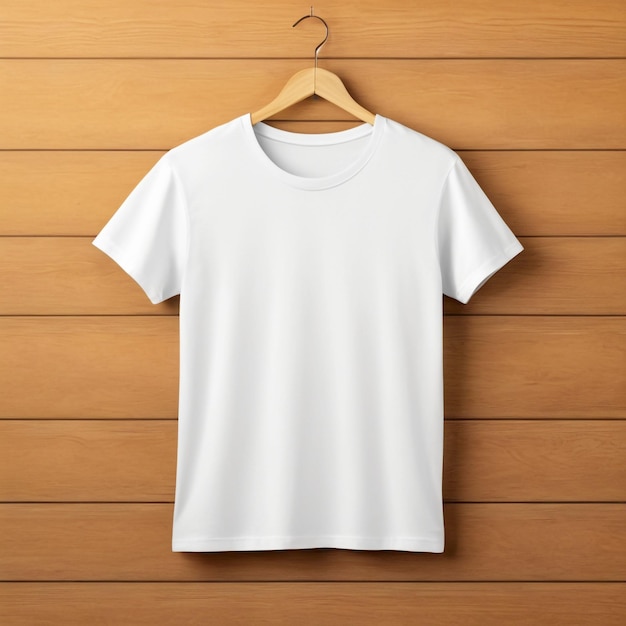 Opened white tshirt for design