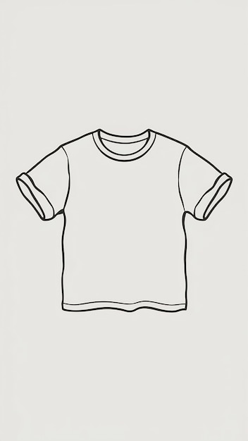 Opened white tshirt template