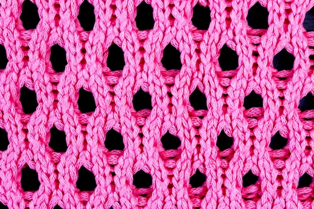 Openwork mesh pink fabric for background