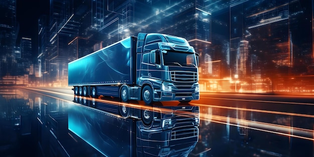 Optimizing global transportation logistics with advanced tech solutions and smart fleet management Concept Transportation Efficiency Technology Solutions Fleet Management Global Logistics