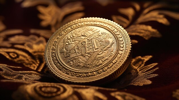 Opulence golden coin