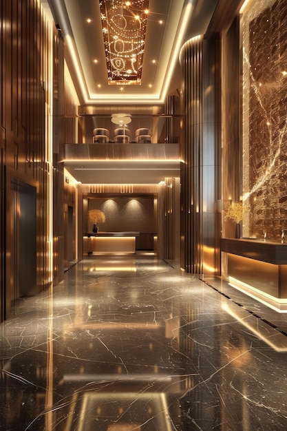 Opulent Hotel Lobby Interior Design