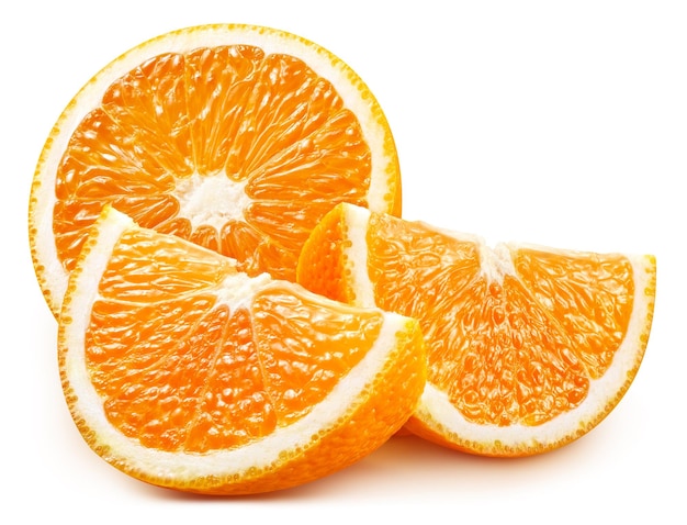 Orang fruit clipping path. Fresh organic orange isolated on white.