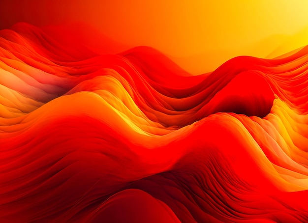 Orange abstract design with a wave