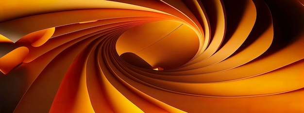 Orange abstract wallpaper panoramic banner with orange color