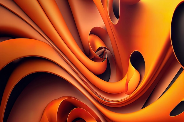 Orange abstract wave wallpaper orange background orange color