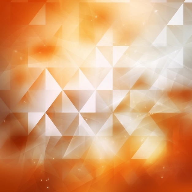 An orange background with a triangle design